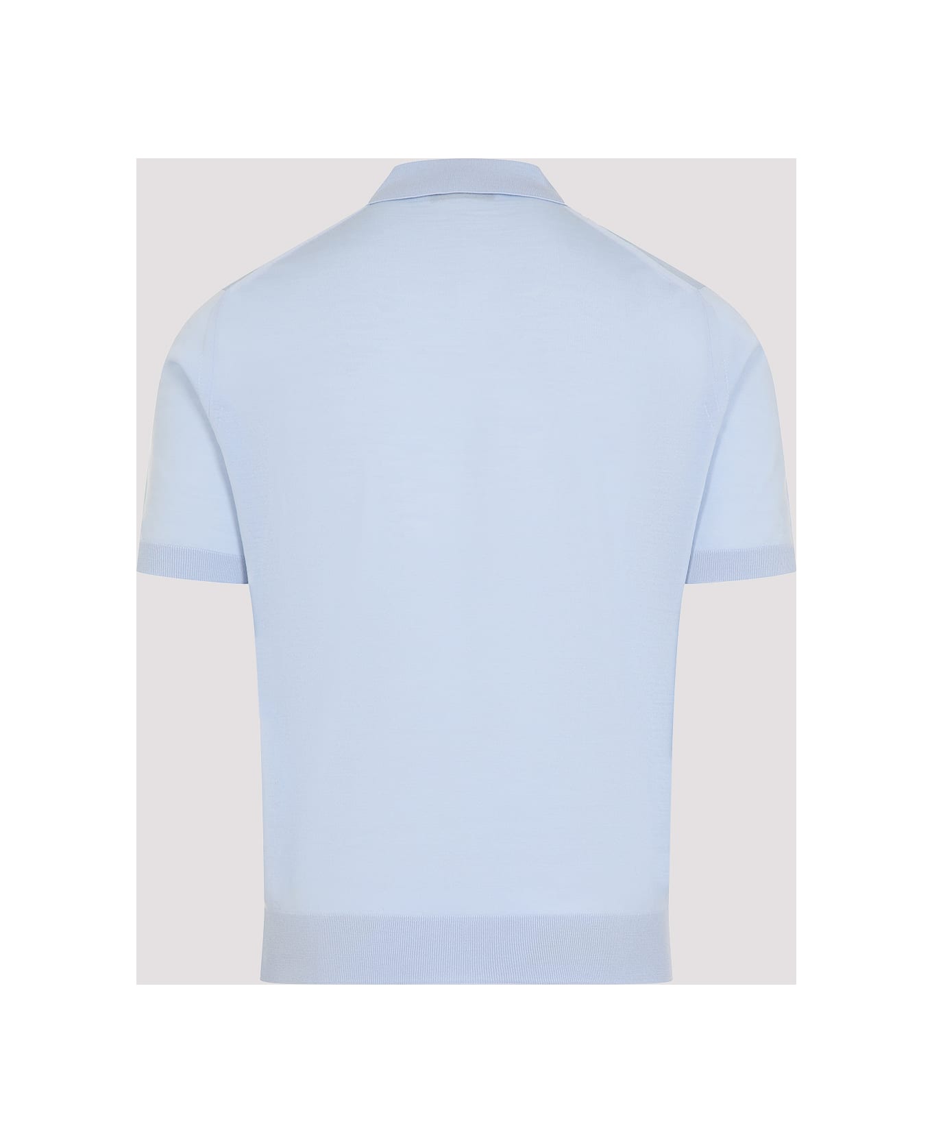 Prada Virgin Wool Polo - Cielo