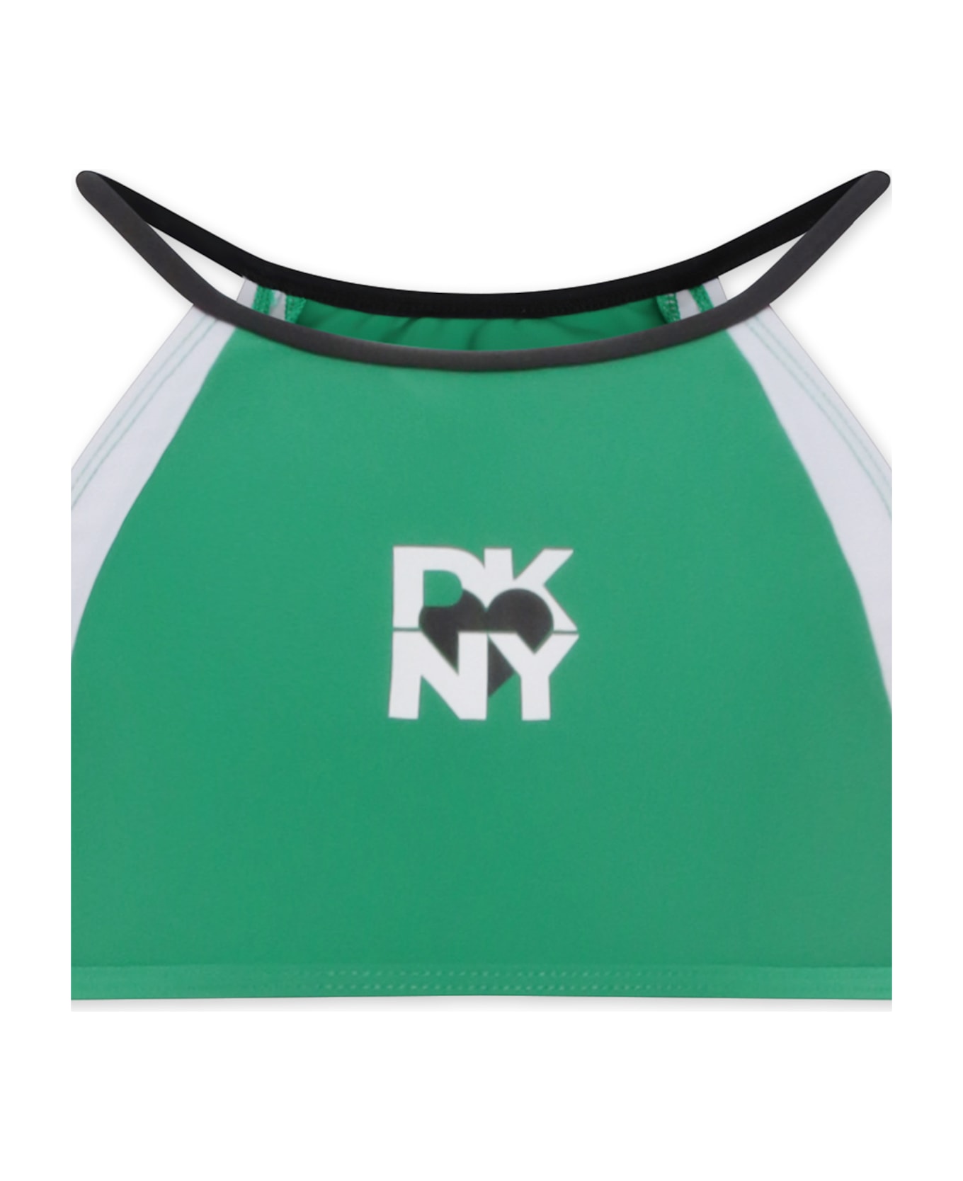 DKNY Green Bikini For Girl With Logo - Green