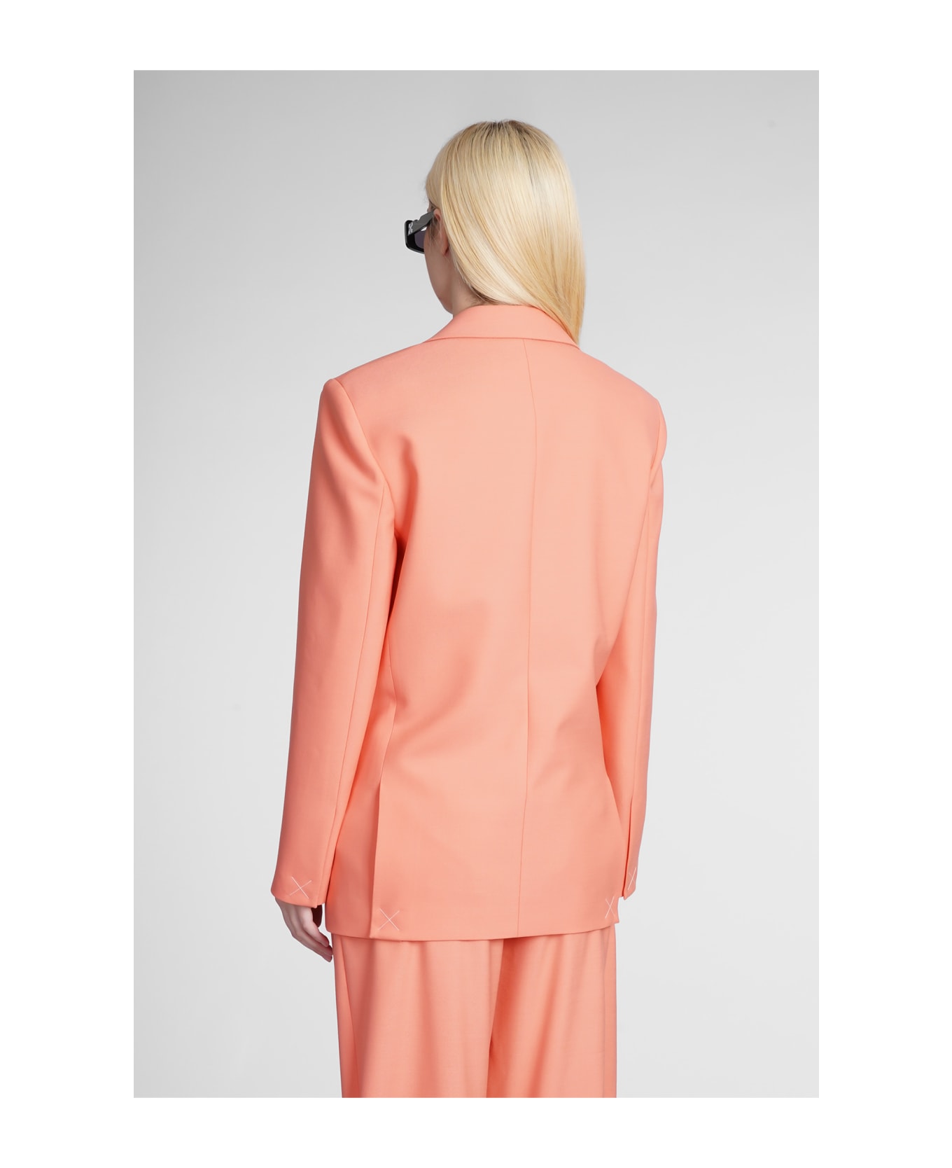 Off-White Tomboy Single-breasted Long-sleeved Blazer - CORAL