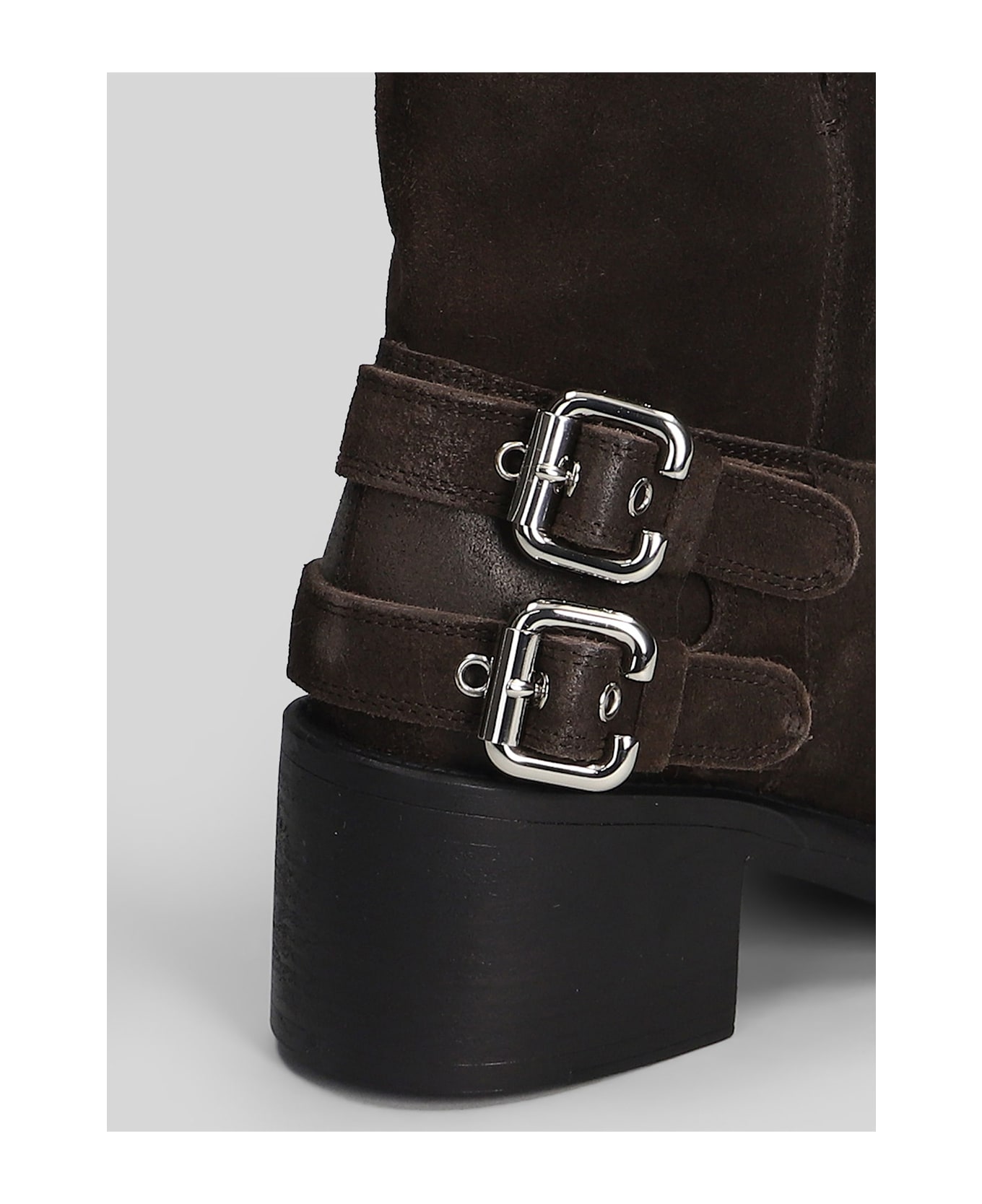 Chloé Dakota High Heels Ankle Boots In Brown Suede - brown