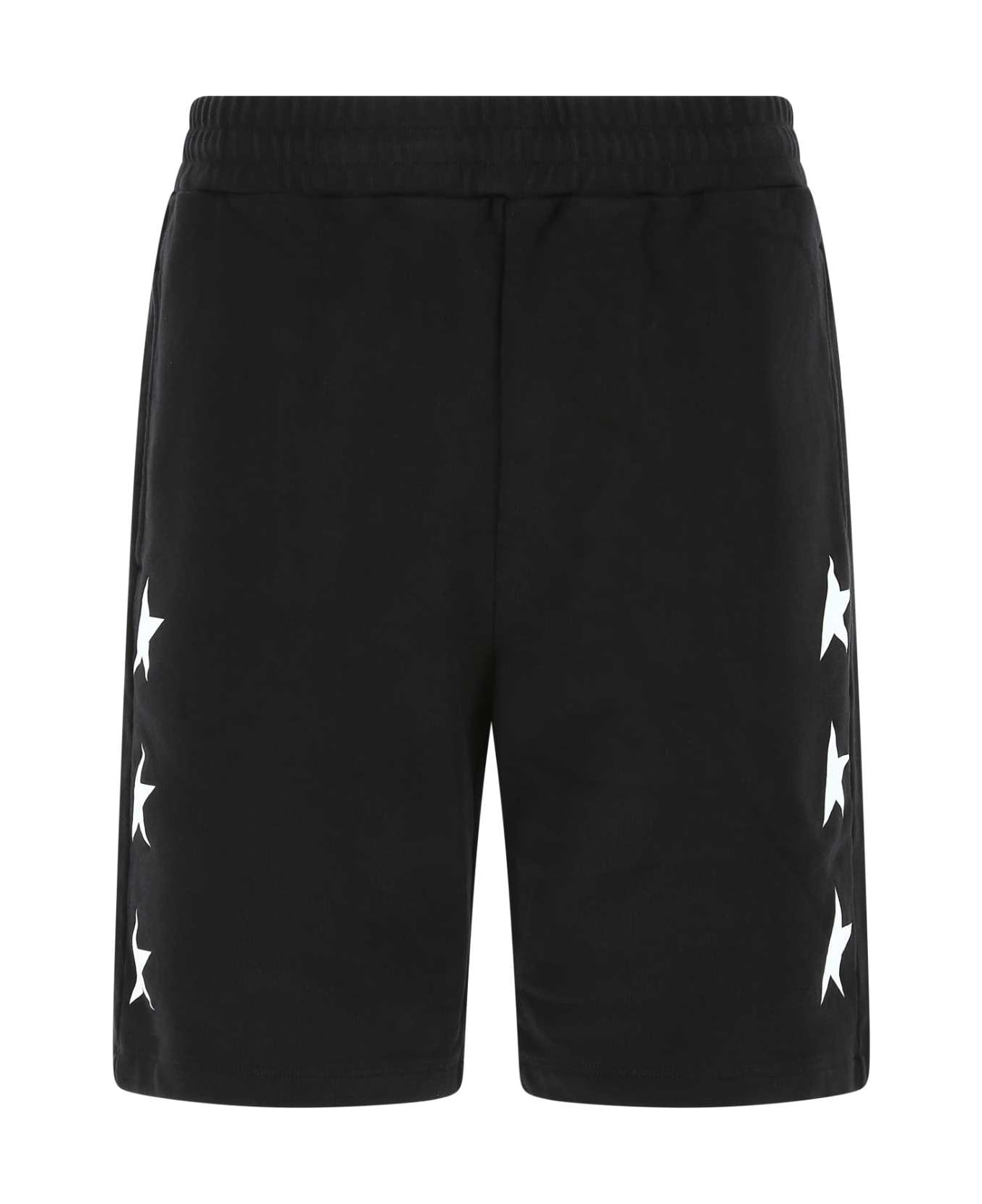 Golden Goose Black Cotton Diego Bermuda Shorts - 80203