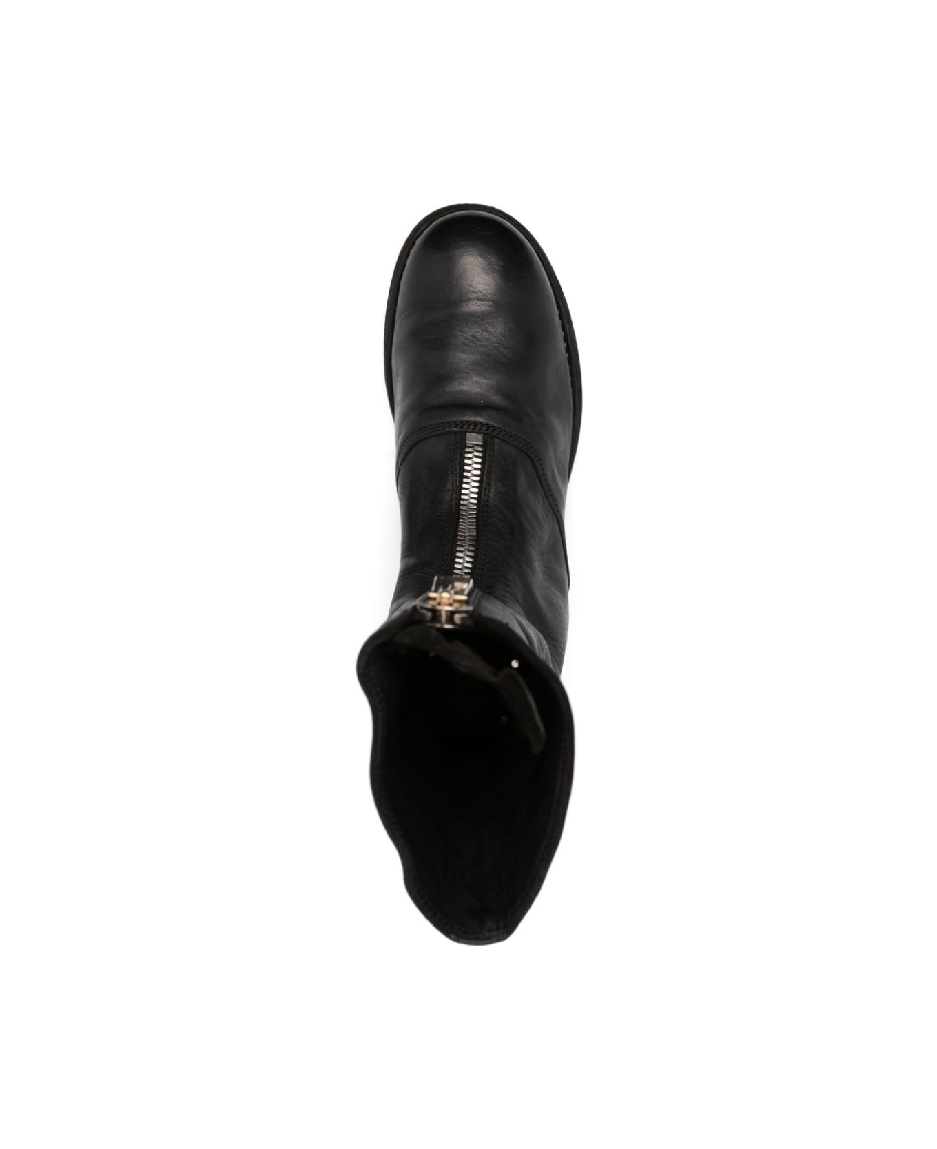 Guidi Front Zip Boots - Blkt Black