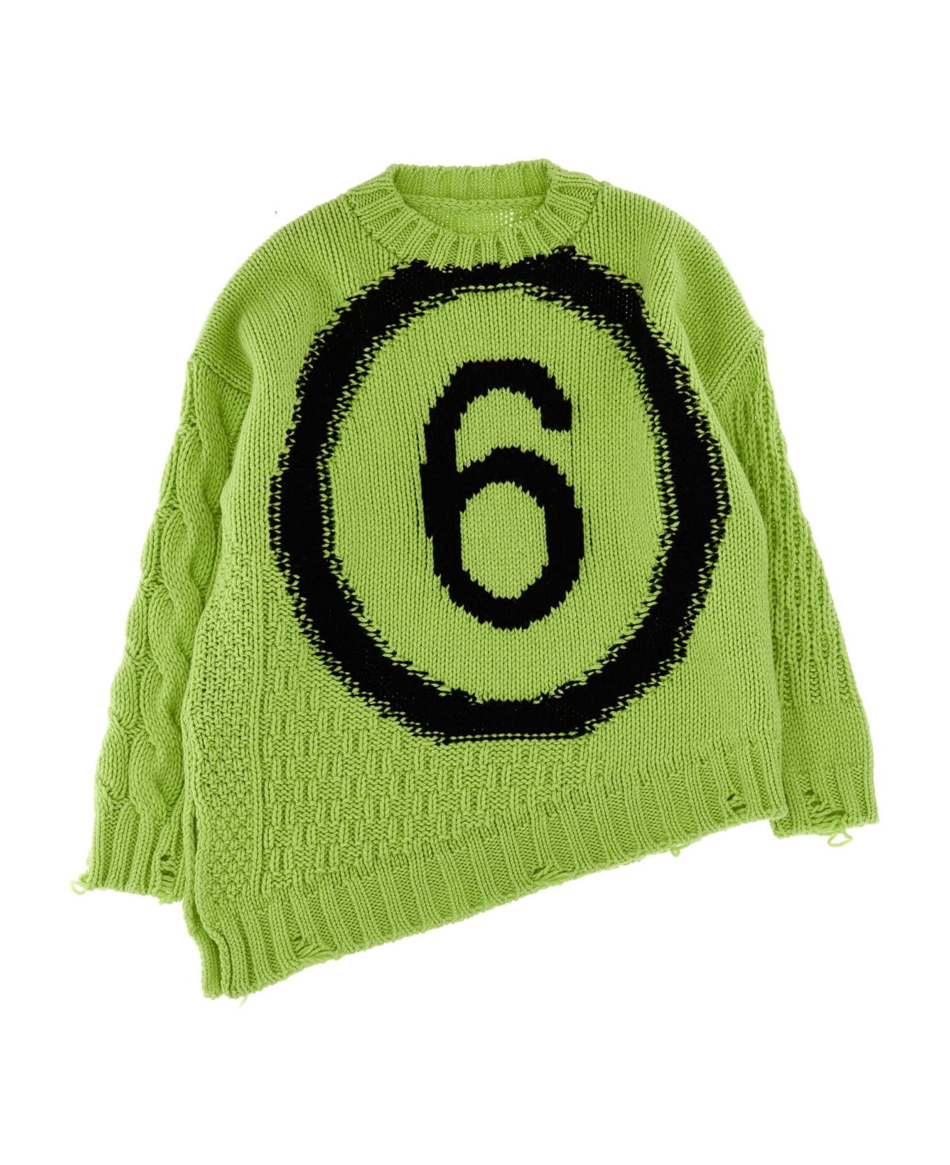 MM6 Maison Margiela Logo Sweater - Green