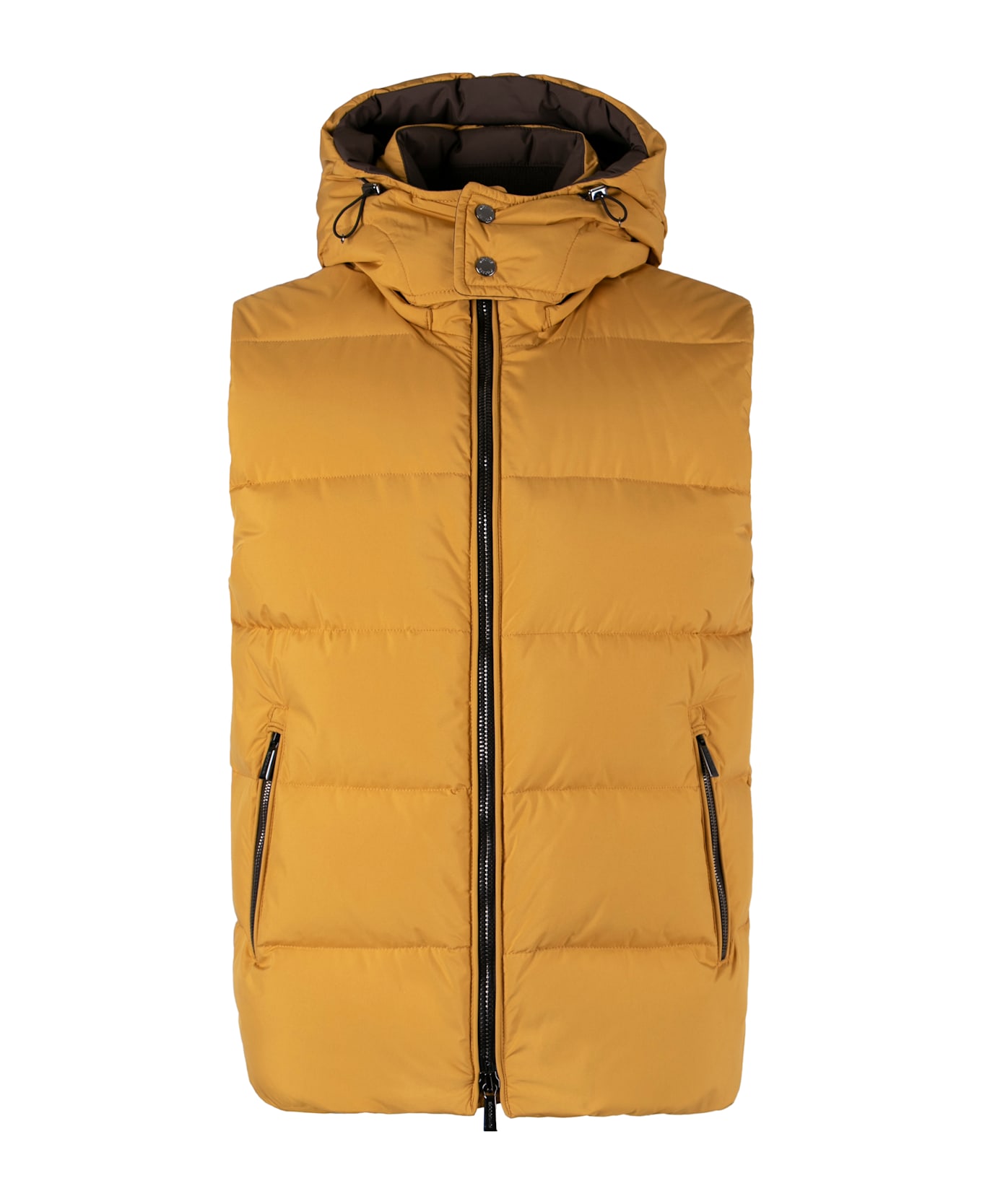Moorer Fire Hooded Bodywarmer - Ocher