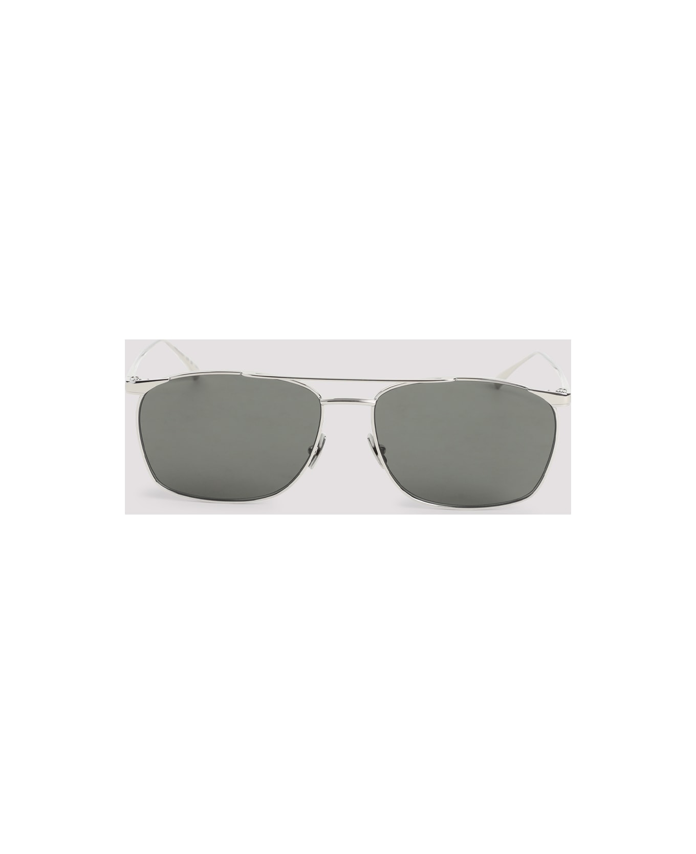 Saint Laurent Metal Sunglasses - Silver Silver Grey