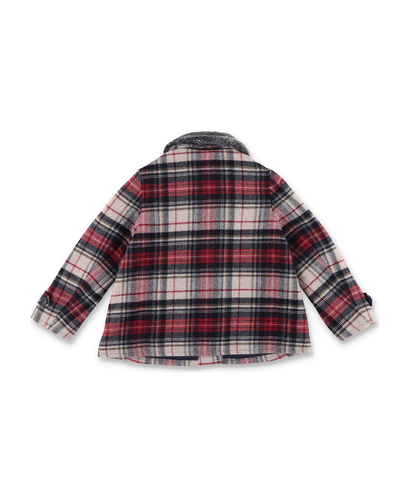 Bonpoint Check Jacket - MARINE