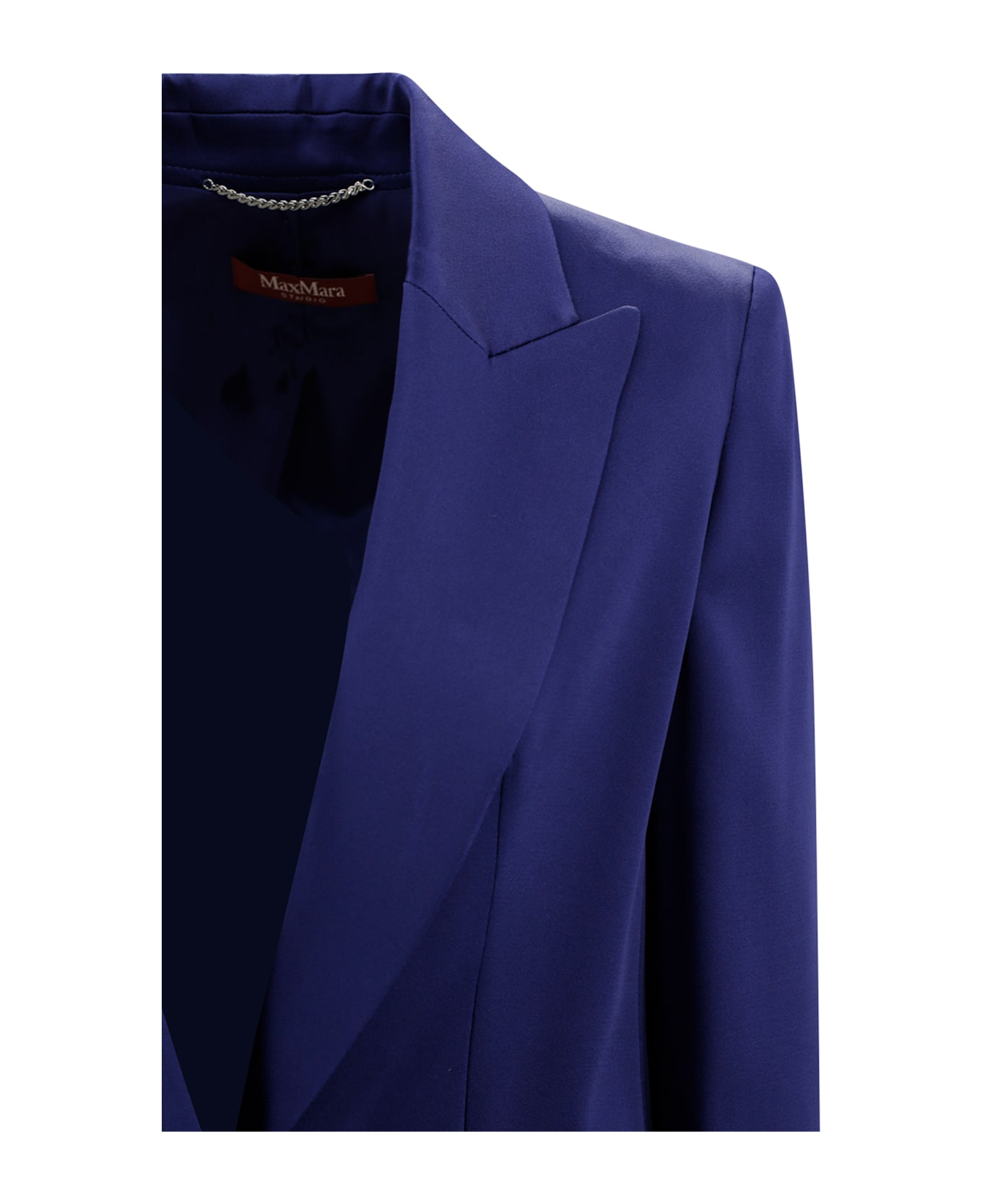 Max Mara Studio Cady Single-breasted Blazer Max Mara Studio - Blue