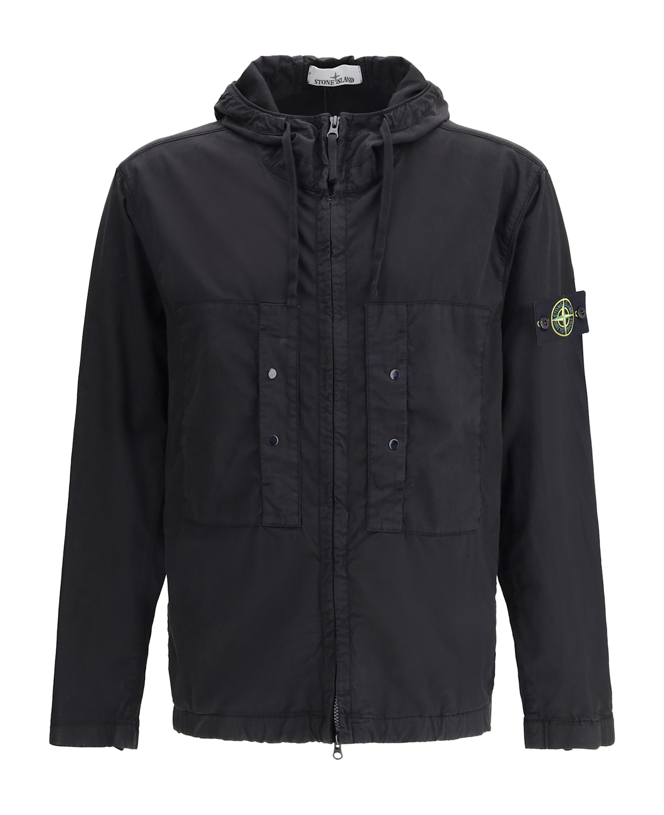 Stone Island Cotton Jacket - Black