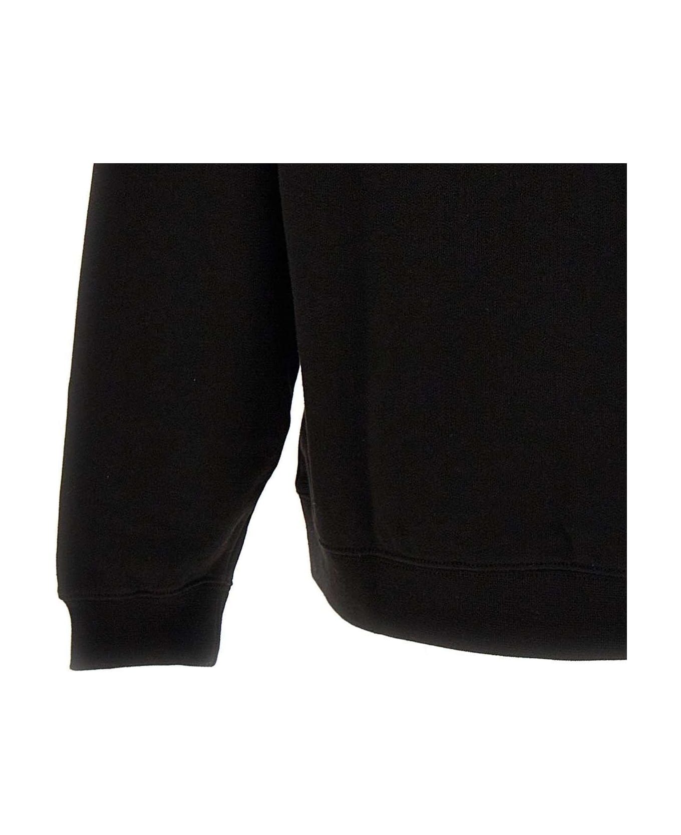 Kenzo Logo Patch Drop-shoulder Sweatshirt - Black フリース