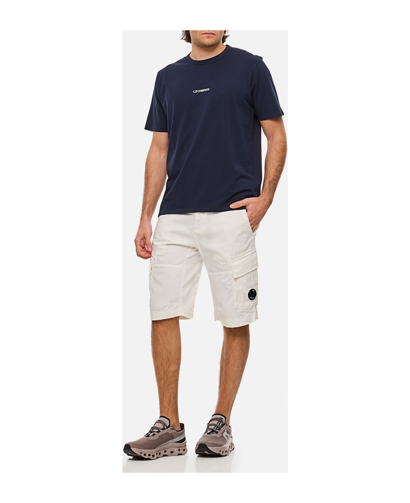 C.P. Company Cargo Shorts - White
