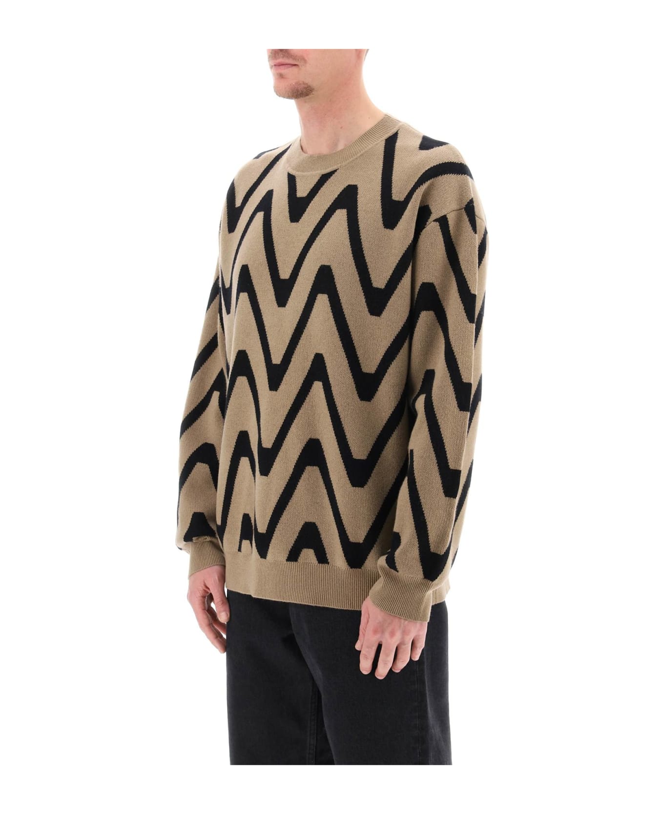 Closed Geometric Jacquad Sweater - TAUPE BEIGE (Beige)
