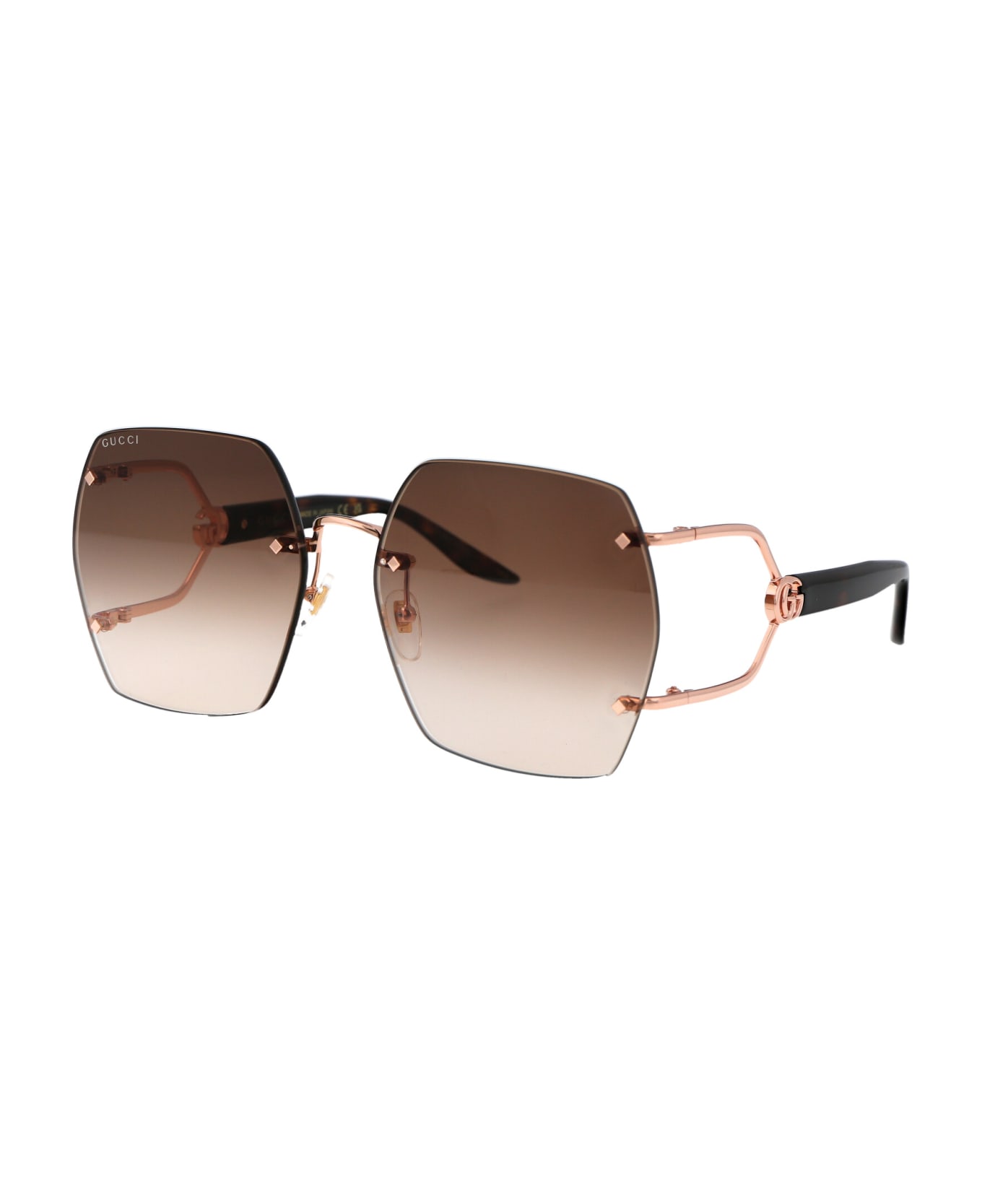 Gucci Eyewear Gg1562s Sunglasses - 002 GOLD HAVANA BROWN