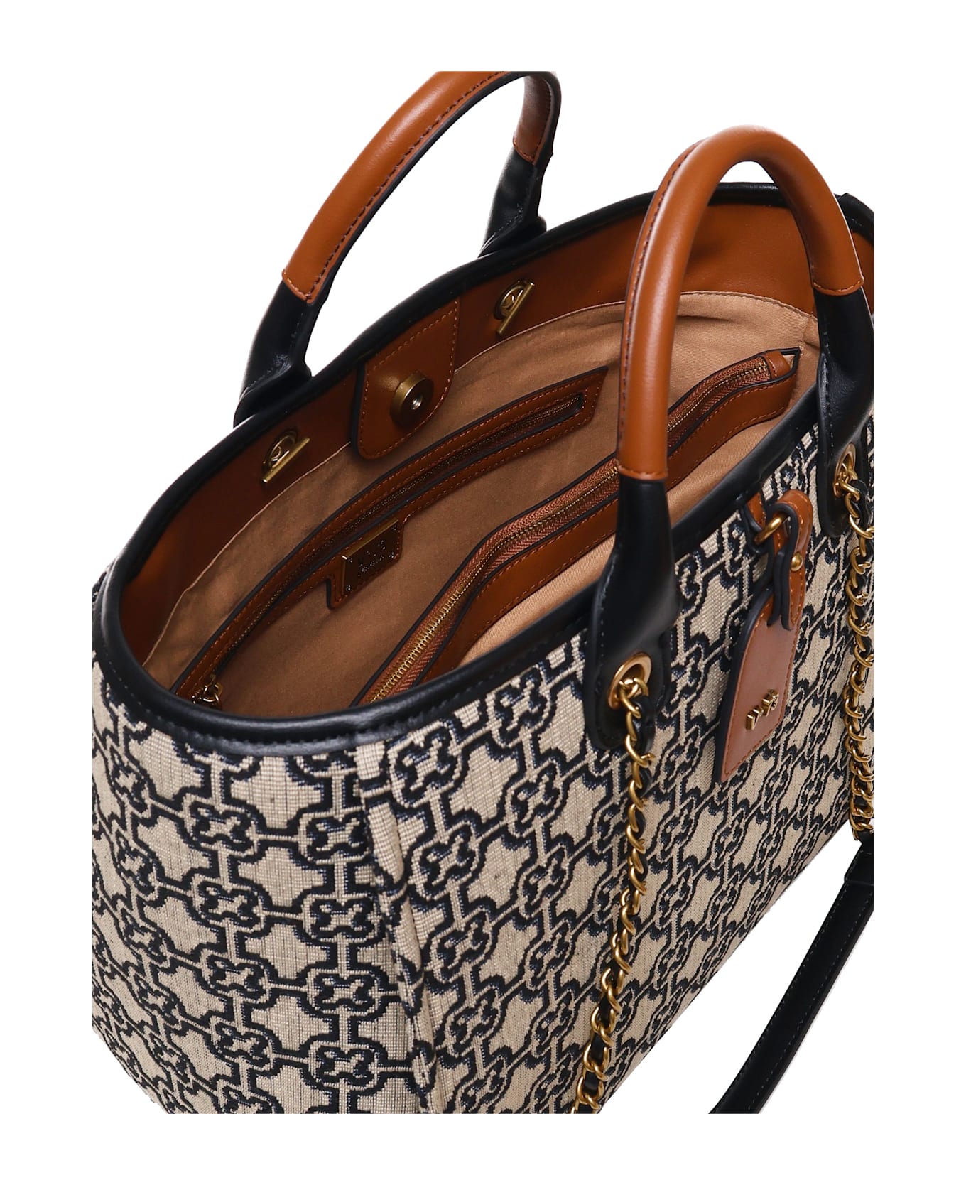 V73 Harriet Tote Bag - NATUR/MULTICOLOR