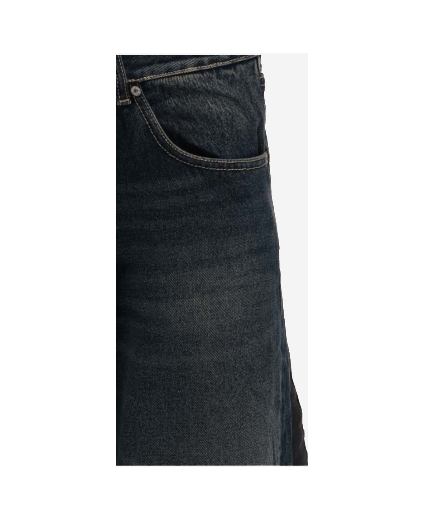 Palm Angels 5 Pockets Denim Jeans - Blue Brown