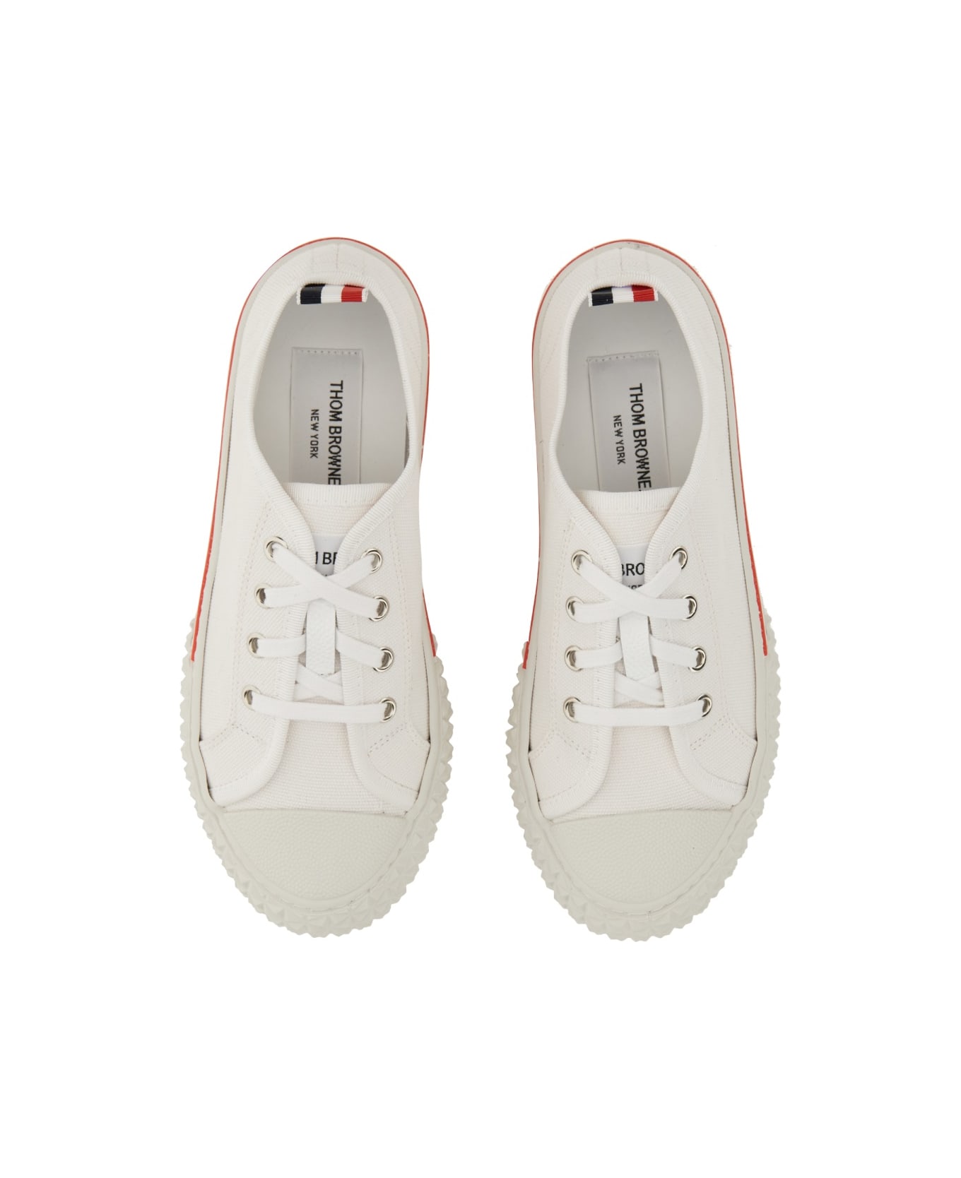 Thom Browne Cotton Sneaker - WHITE