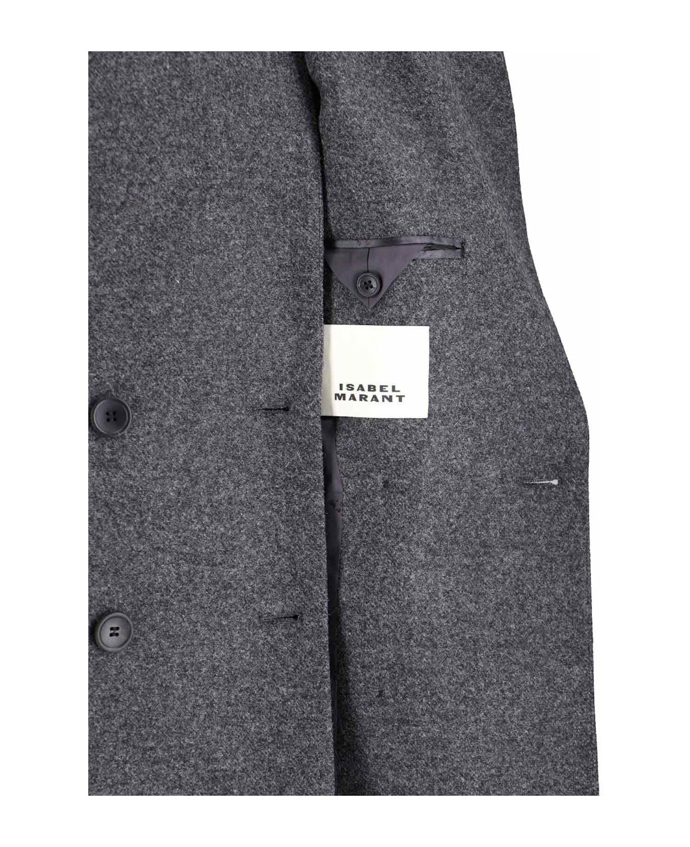 Isabel Marant Double-breasted Coat - Gray