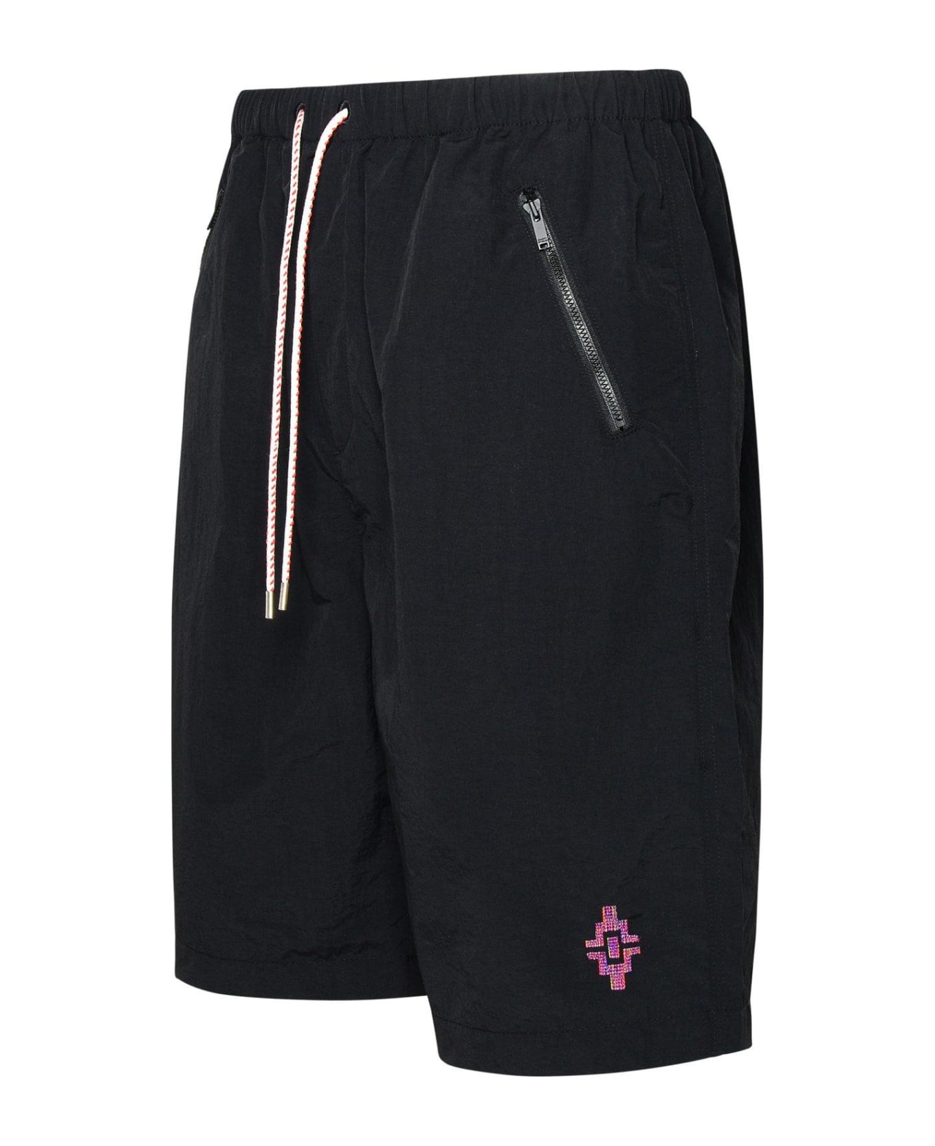 Marcelo Burlon Cross Embroidered Bermuda Shorts - Black ショートパンツ