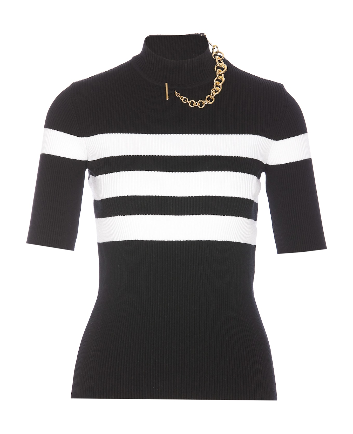 Jean Paul Gaultier Striped Top - Black