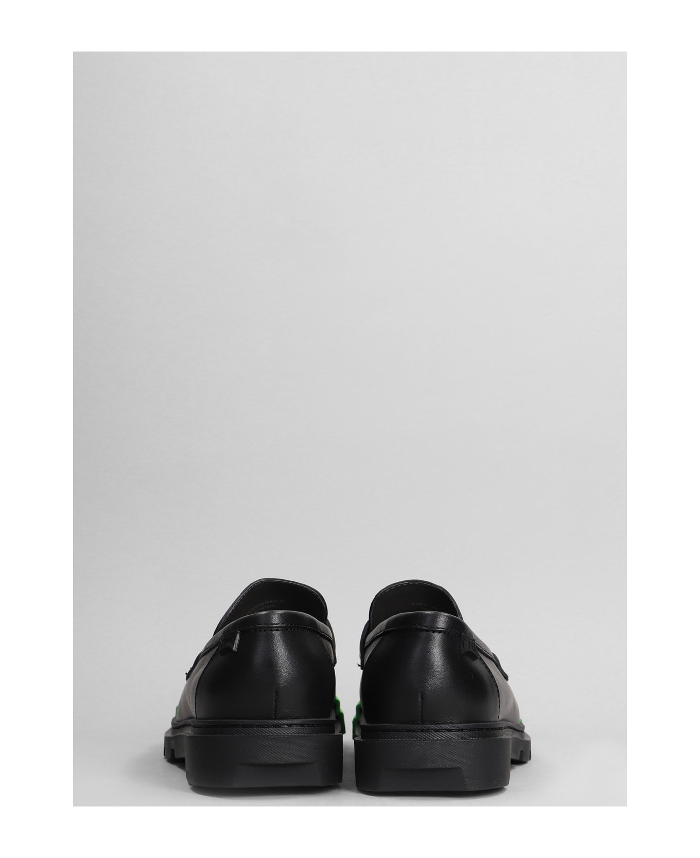 Camper Junction Loafers In Black Leather - black ローファー＆デッキシューズ