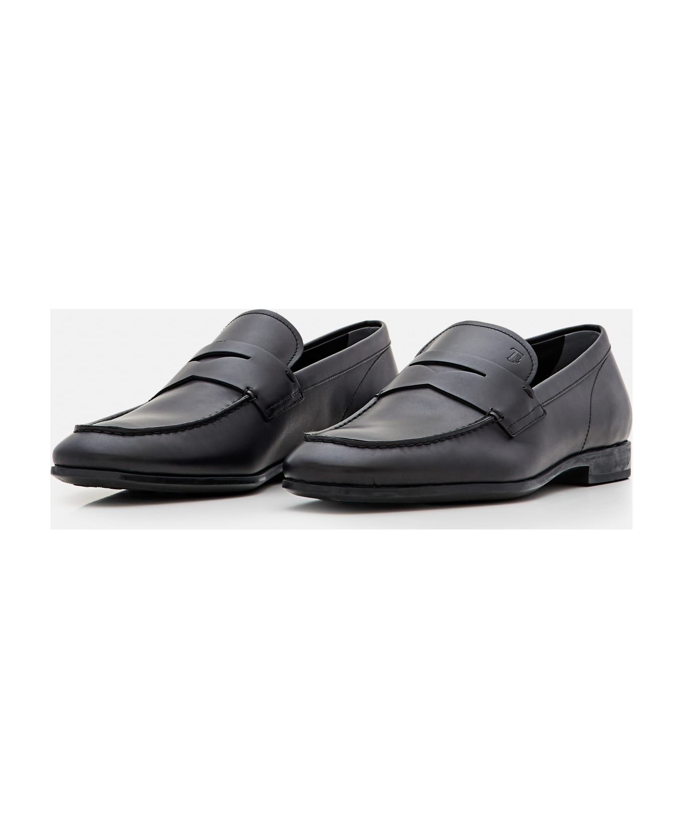 Tod's Leather Loafers - Black
