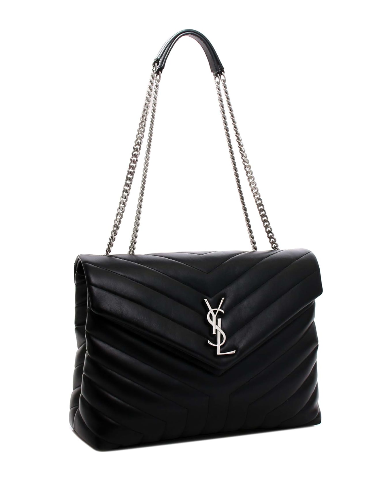 Saint Laurent Loulou Shoulder Bag - Black