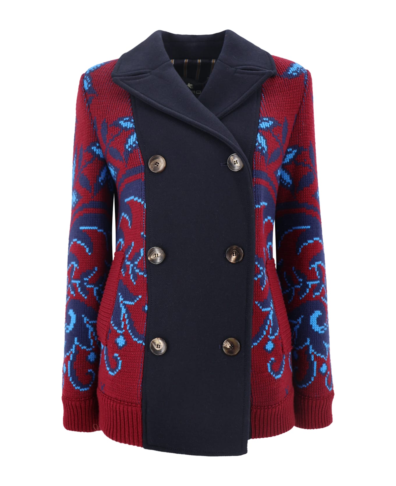 Etro Short Coat Paisley Print