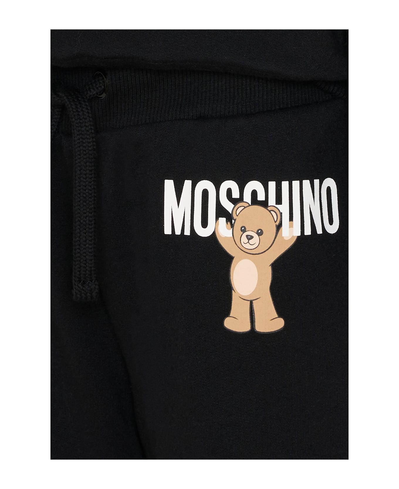 Moschino Black Suit For Kids With Teddy Bear - Black