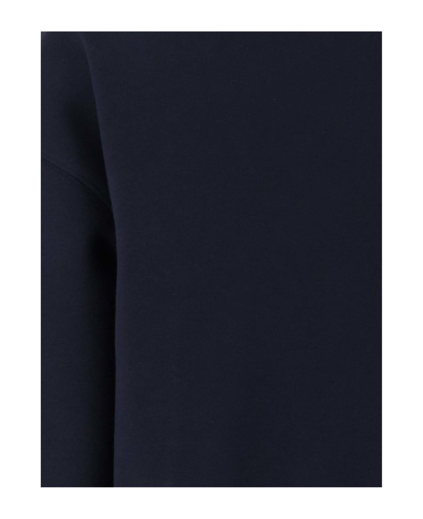 Ami Alexandre Mattiussi Cotton Blend Sweatshirt With Logo - BLUE
