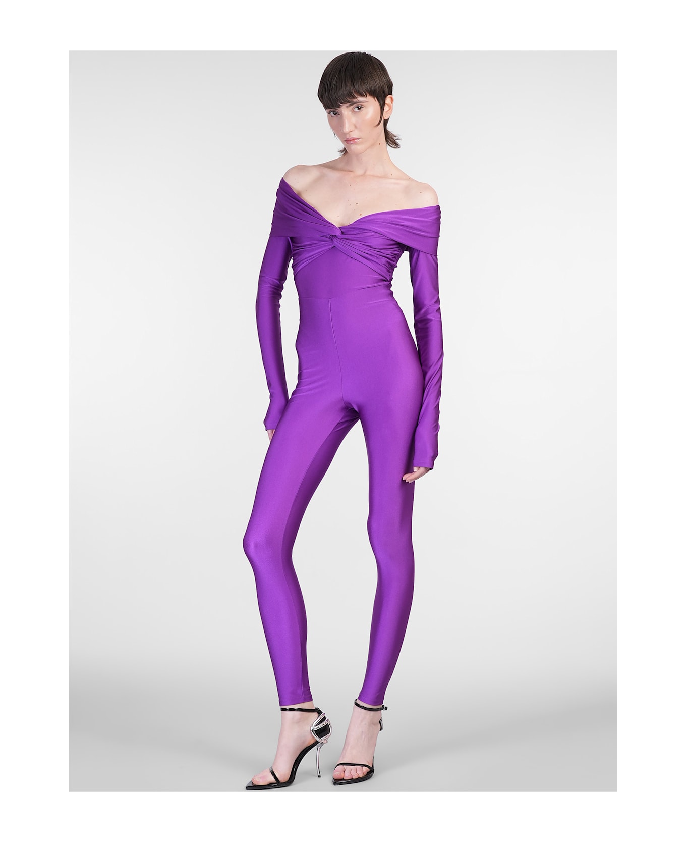 The Andamane Kendall Bodysuit Body In Viola Polyamide - Viola
