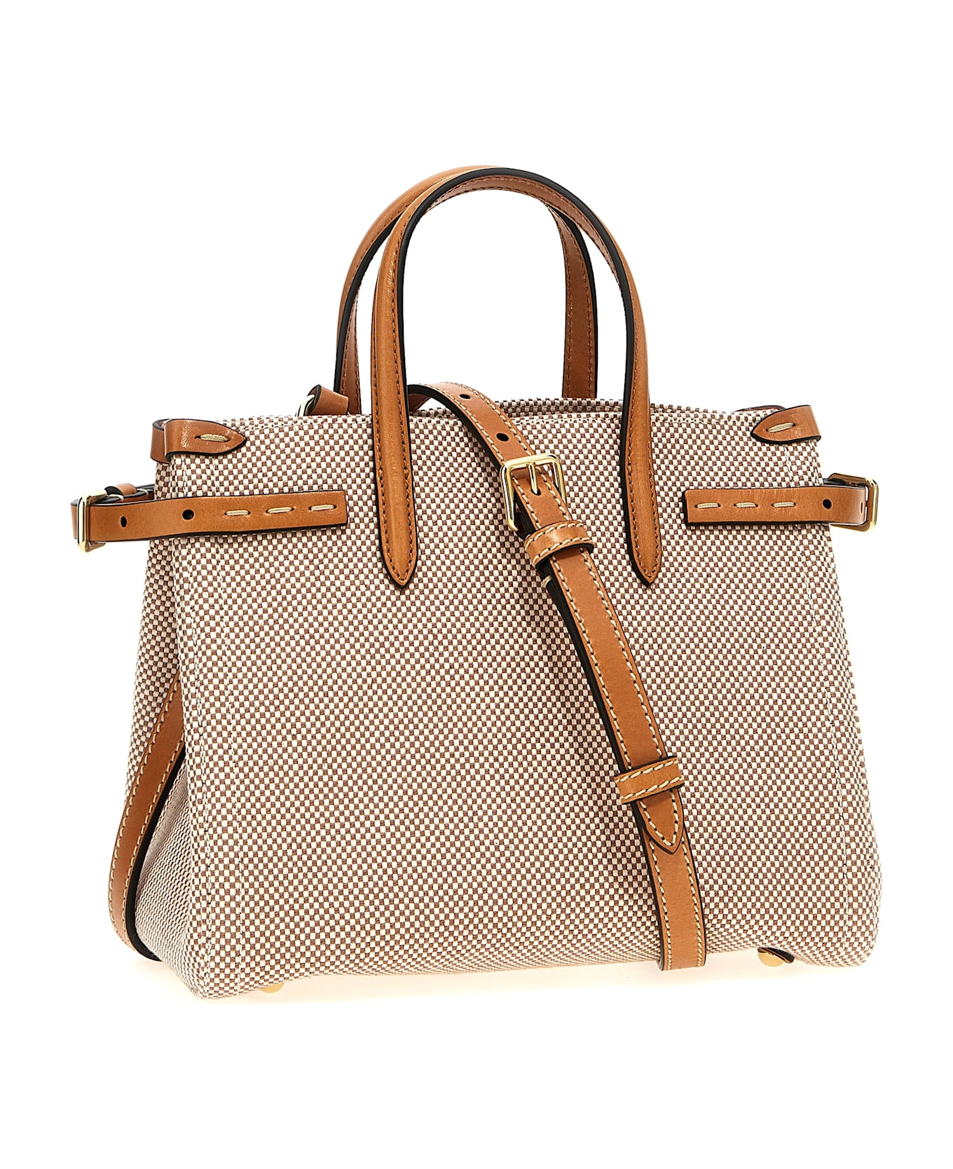 Valentino Garavani 'antibes' Small Handbag - Beige