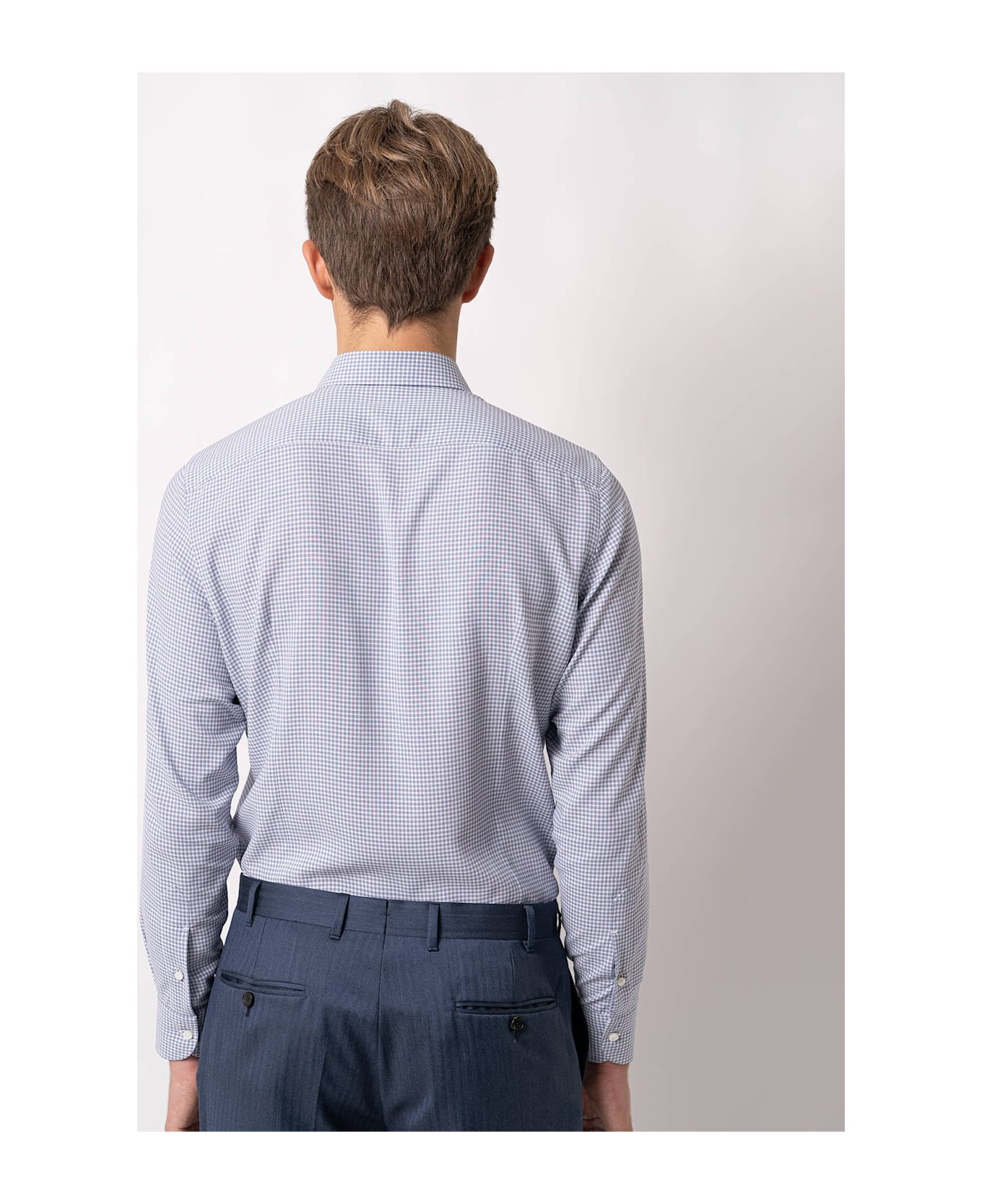 Larusmiani Handmade Shirt Mayfair Shirt - LightBlue