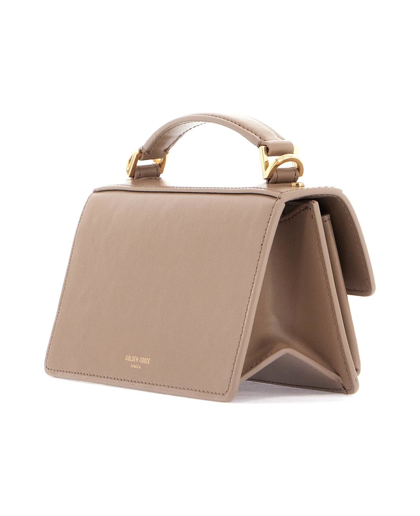 Golden Goose Small 
venezia
 Beige Palmellata Leather Bag - Beige