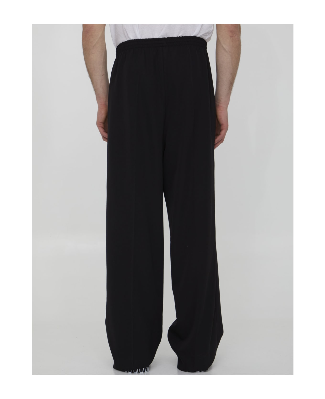 Balenciaga Oversized Wool Pants - Nero