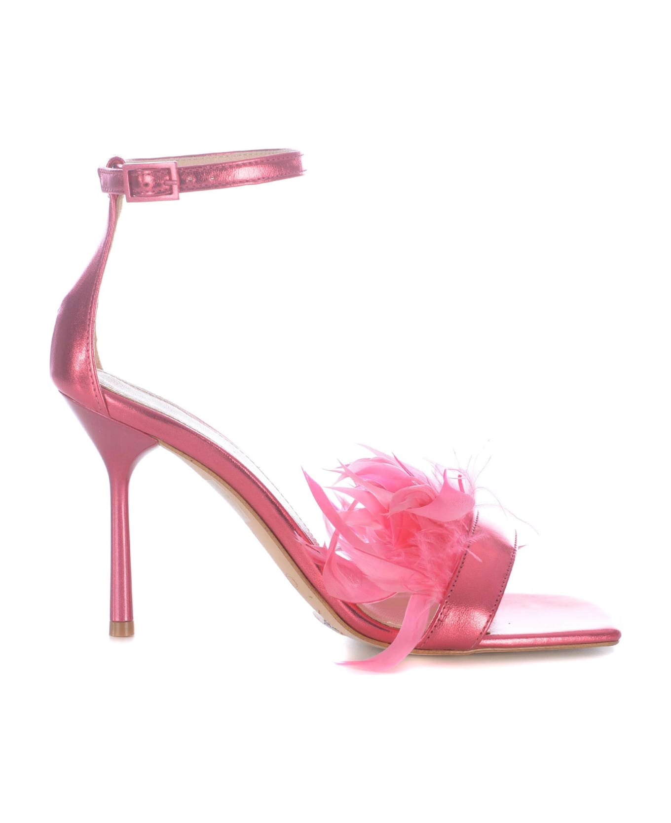 Liu-Jo Camelia Leather Sandals - Pink