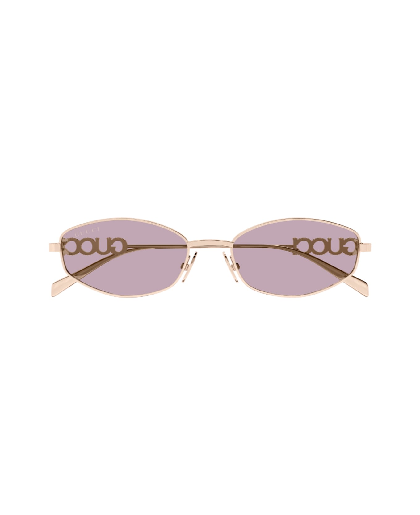 Gucci Eyewear Gucci Gg1802s Linea Name Of Brand 003 Gold Violet Sunglasses - Oro