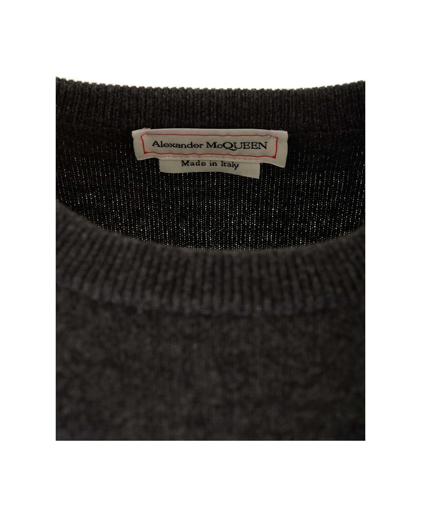 Alexander McQueen Cashmere Crew Neck Sweater - GREY ニットウェア