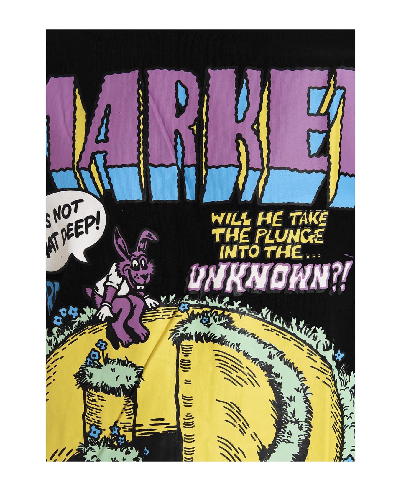 Market 'smiley Into The Unknown' T-shirt - Black  