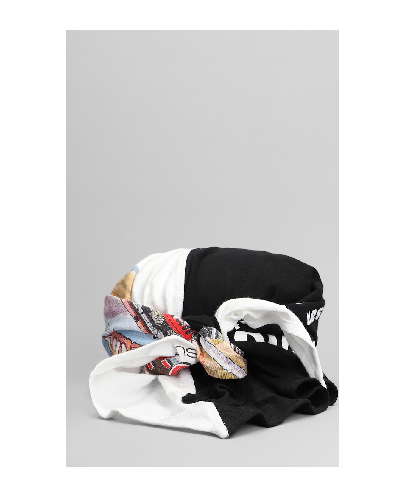 Marine Serre Hats In Black Cotton - black