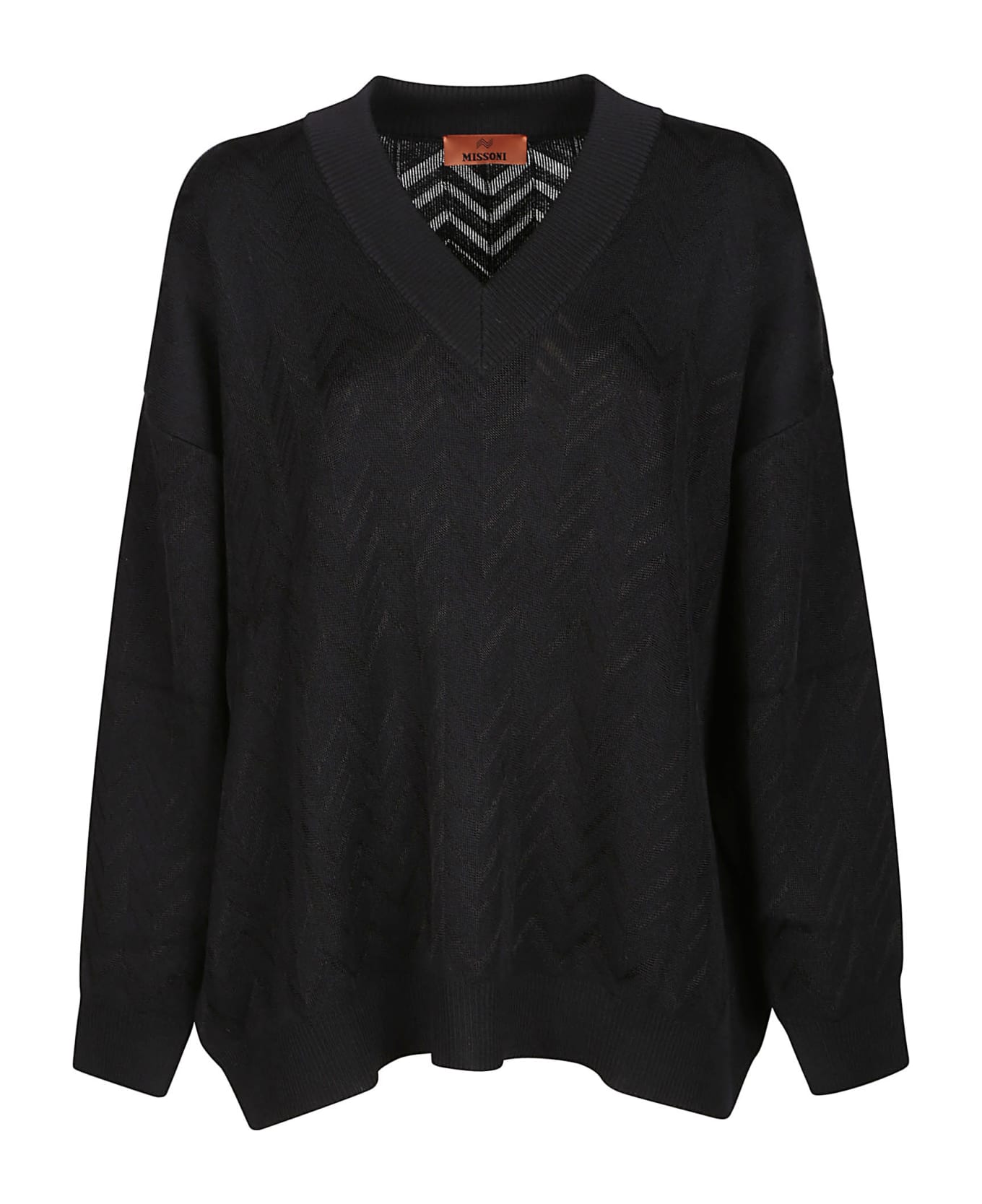 Missoni V-neck Sweater - Black Beauty