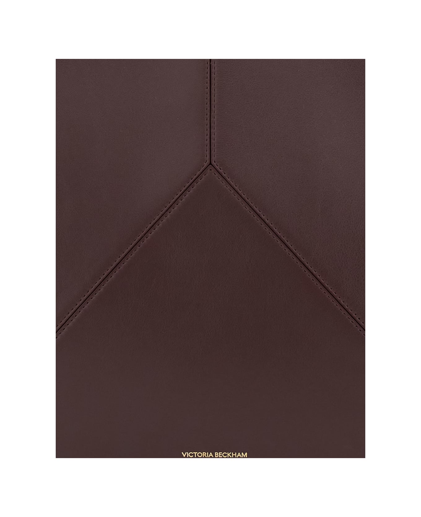 Victoria Beckham 
victoria
 Bordeaux Handbag With V Stitching On The Front And Embossed Logo Lettering On The Front In Leather Woman - Bordeaux