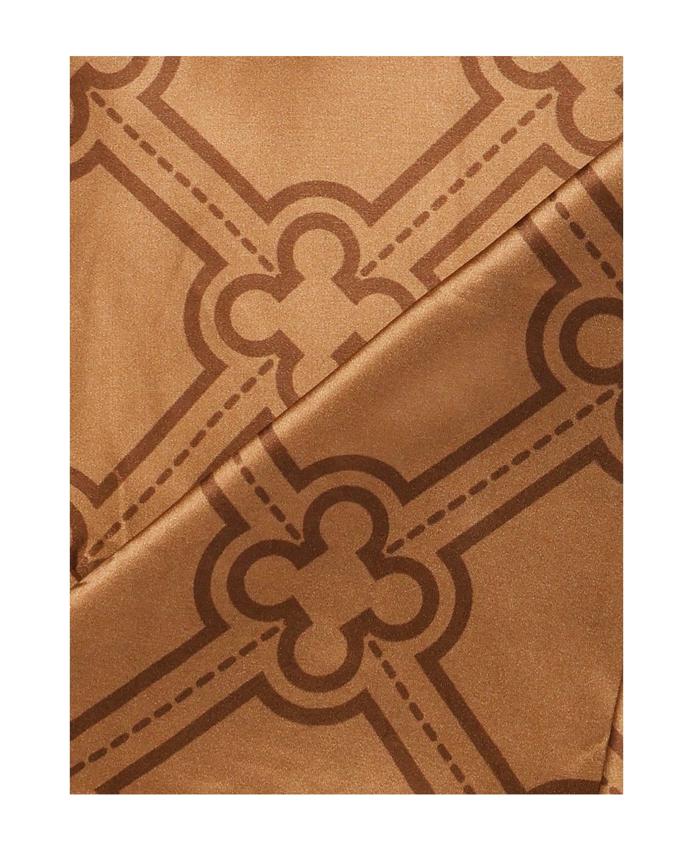 V73 Iris Foulard In Silk - Beige