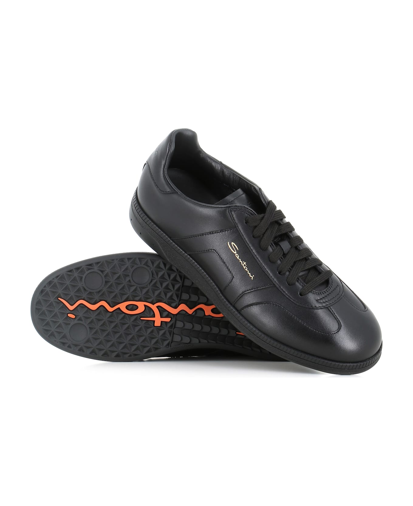Santoni Sneaker Dbs Oly - Black