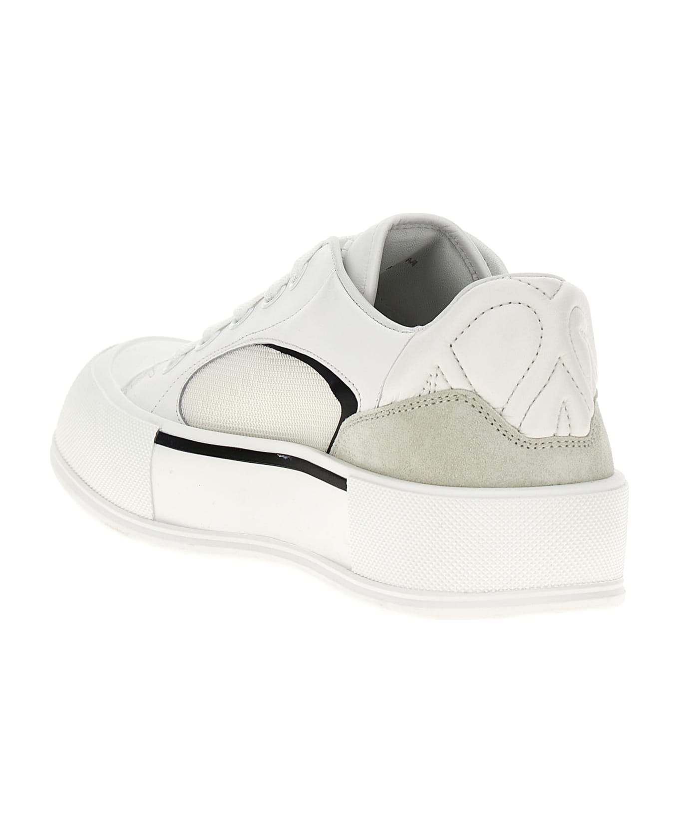 Alexander McQueen 'neoprene Canvas' Sneakers - White/Black