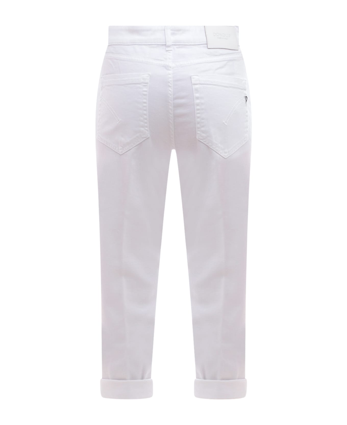 Dondup Cropped Fitted Trousers - Bianco ボトムス
