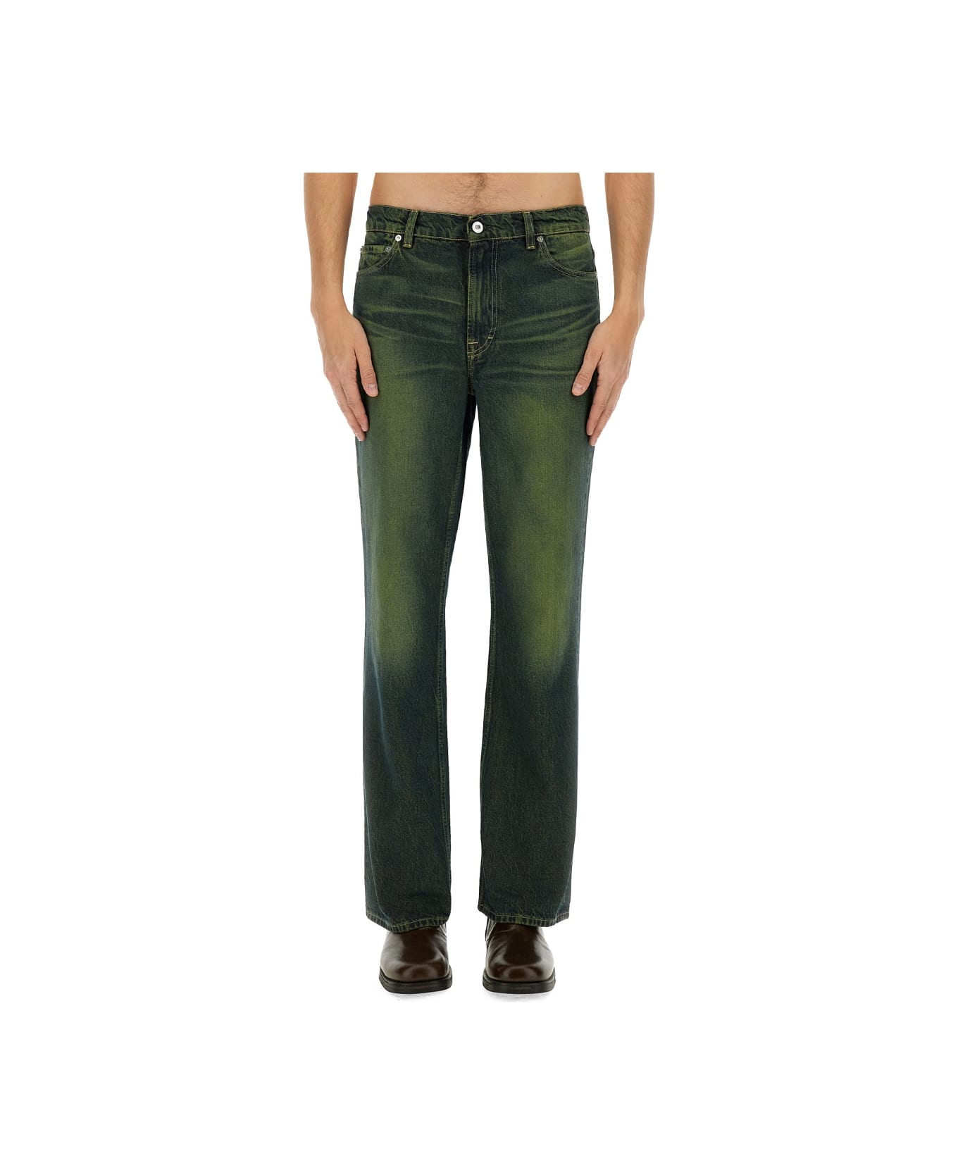 Our Legacy Straight Leg Jeans - GREEN