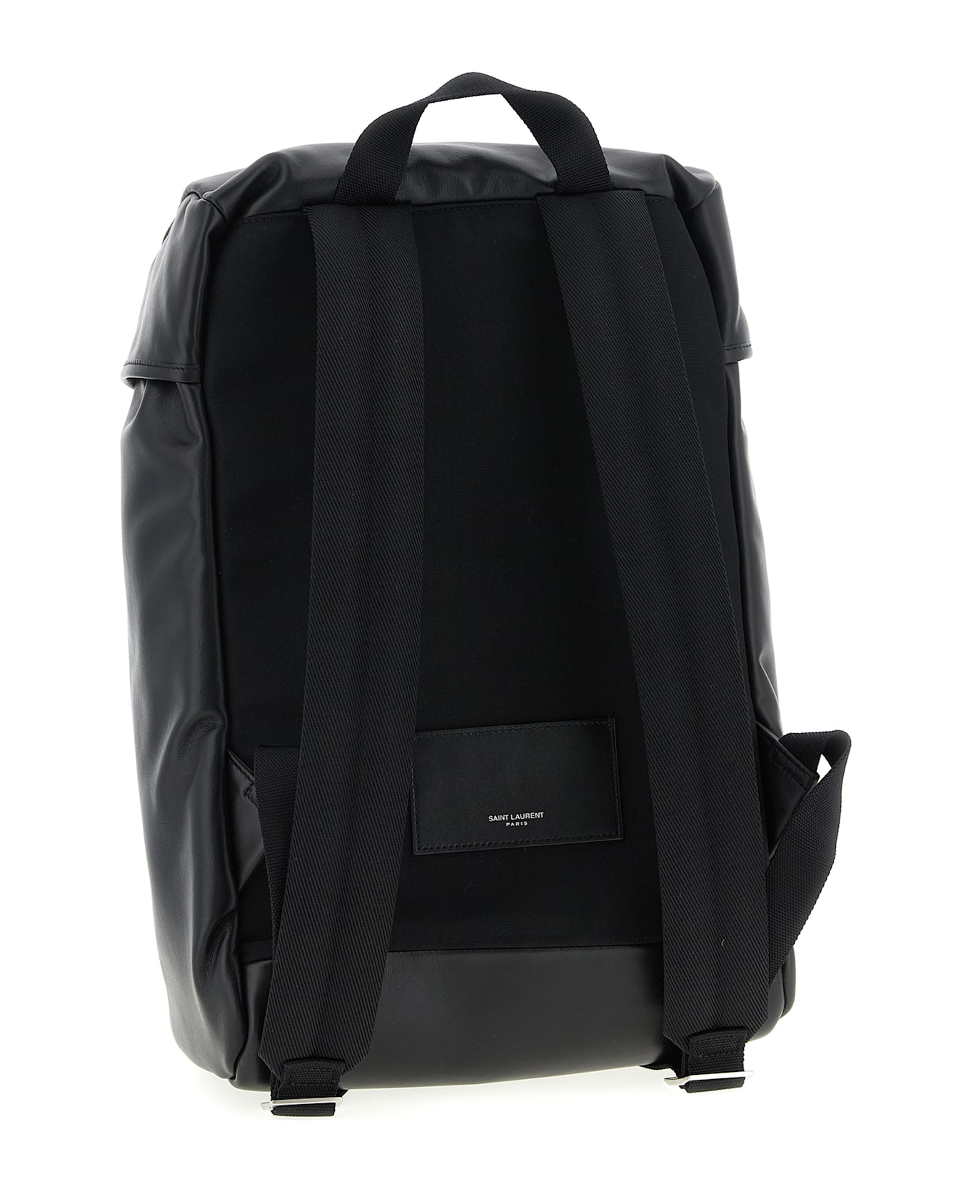 Saint Laurent Leather Backpack - Black  