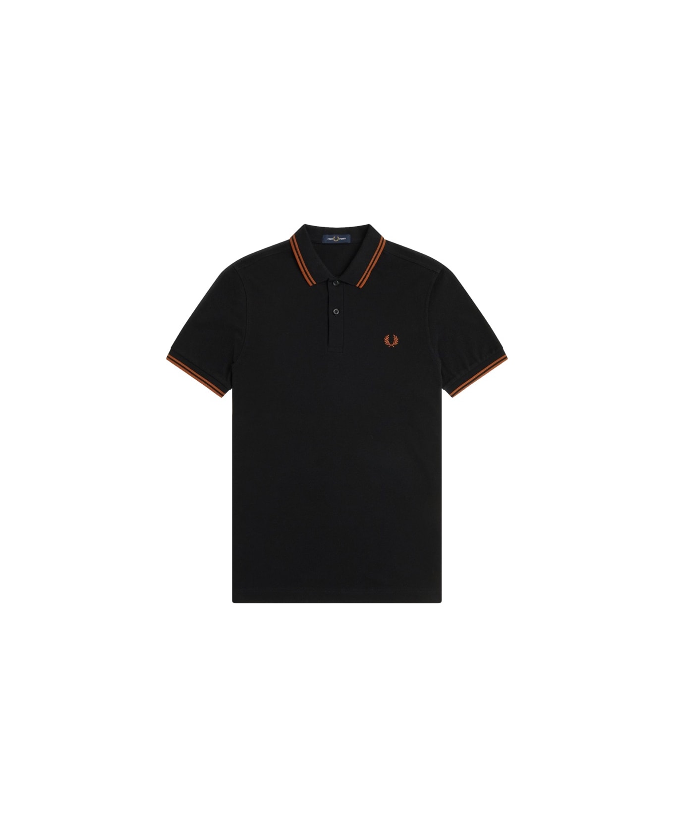 Fred Perry Polo With Logo - BLACK