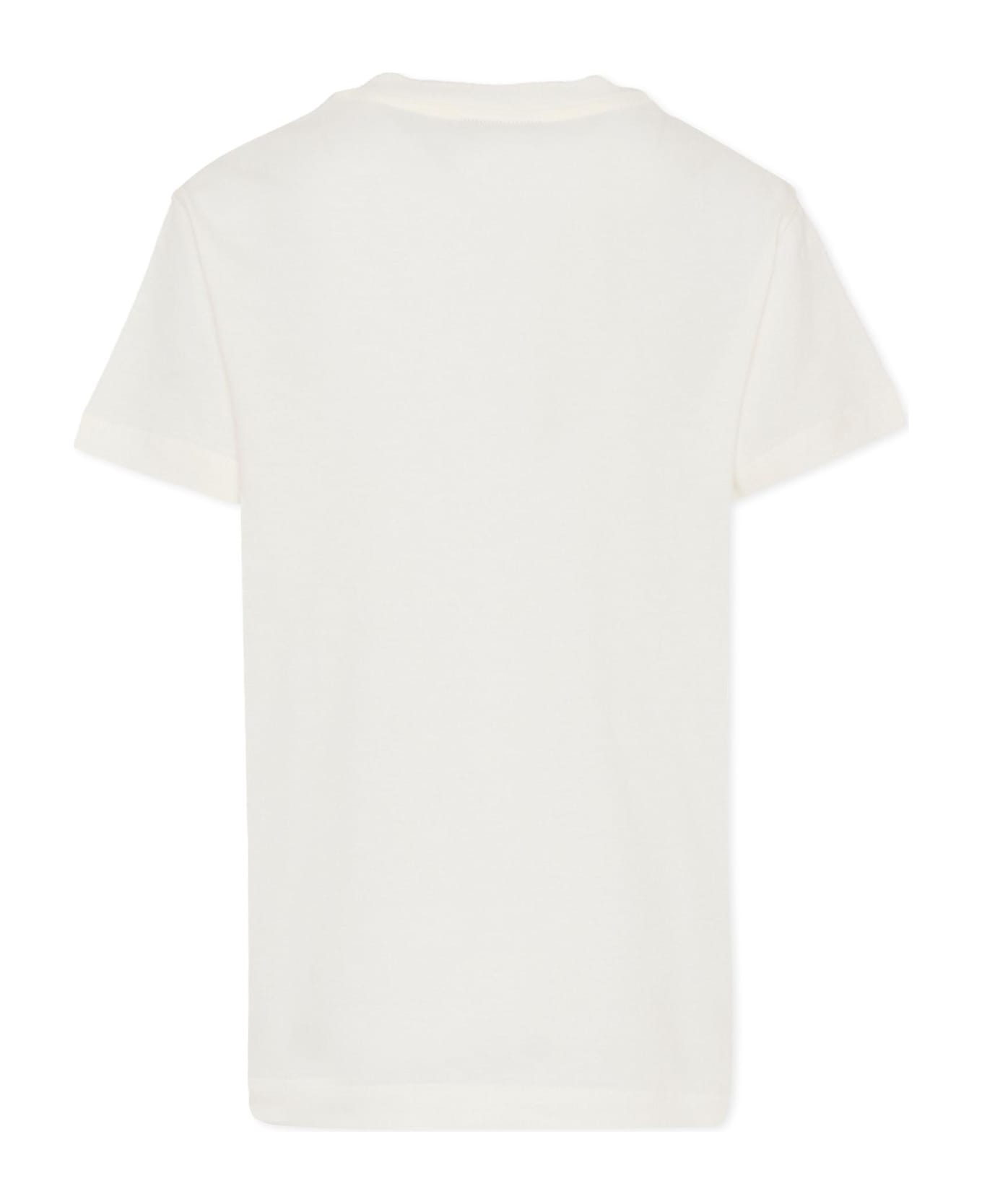 Fendi White T-shirt For Kids With Logo - White