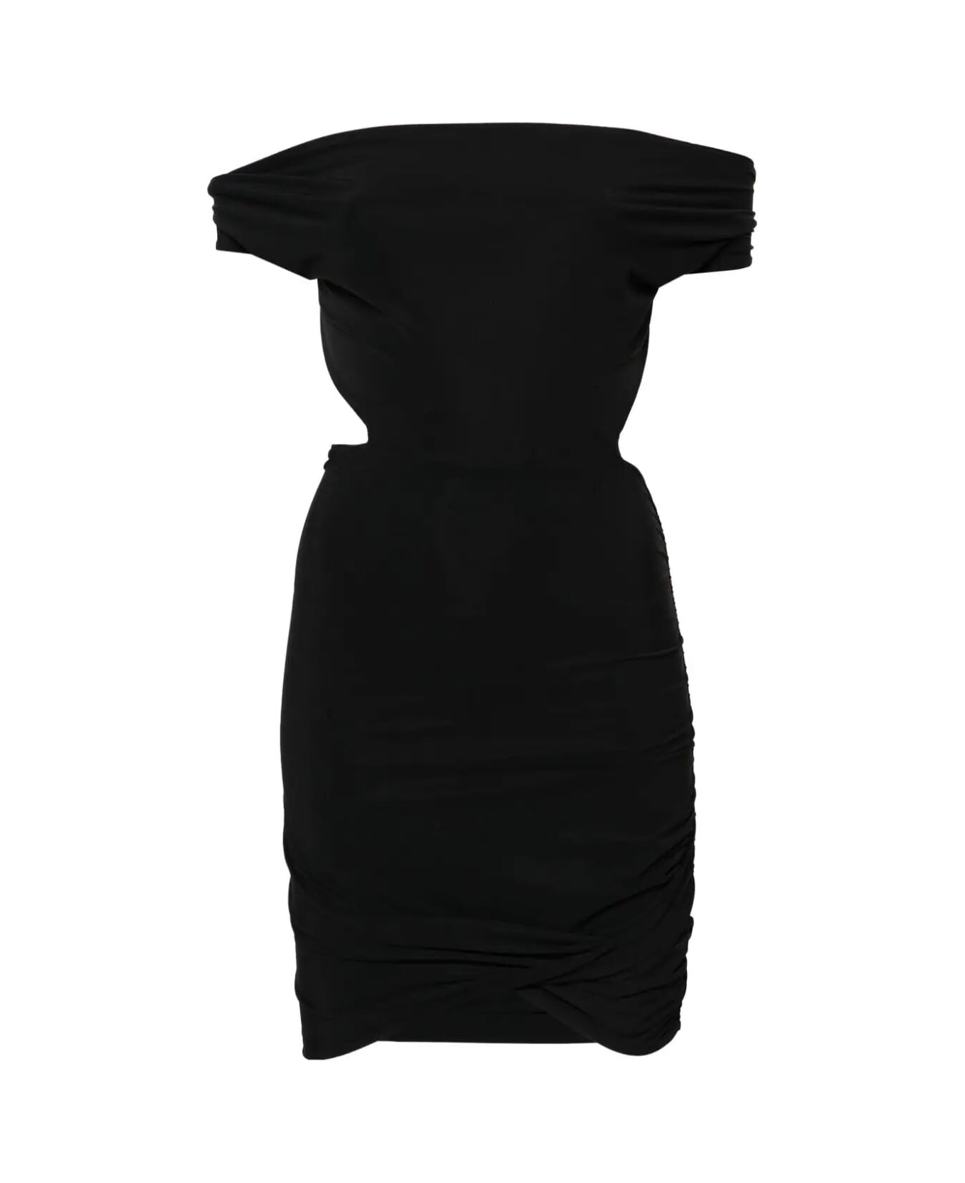 Amazuìn Ester Mini Dress - Deep Black