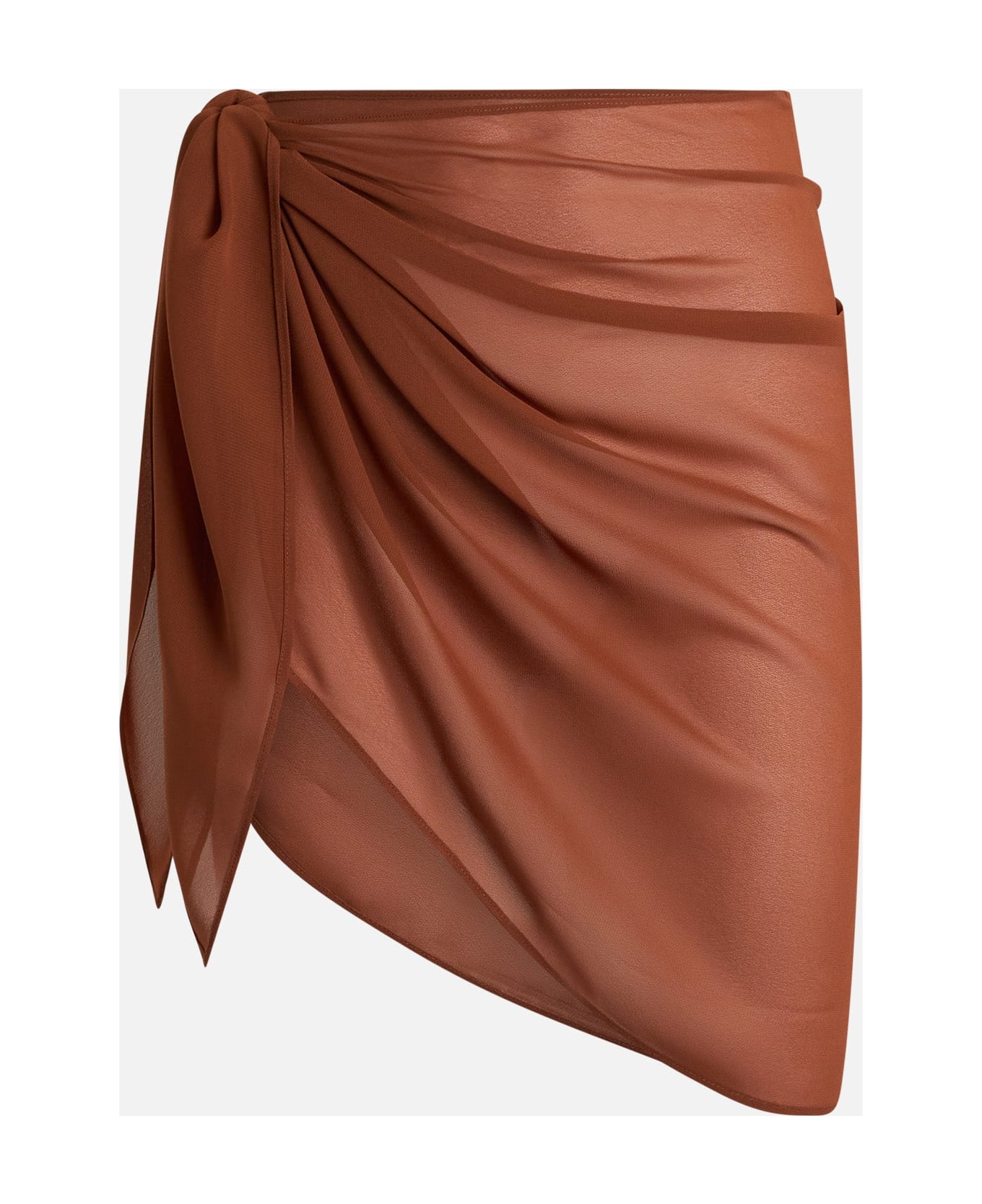 MC2 Saint Barth Woman Brown Short Pareo Sery - BROWN
